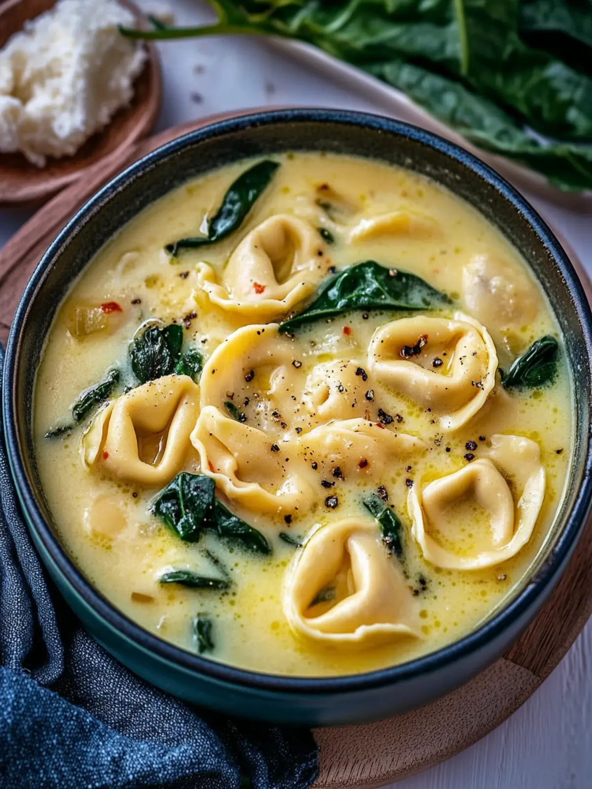 Hearty Creamy Vegetarian Tortellini Soup for Cozy Nights 3 Creamy Vegetarian Tortellini Soup