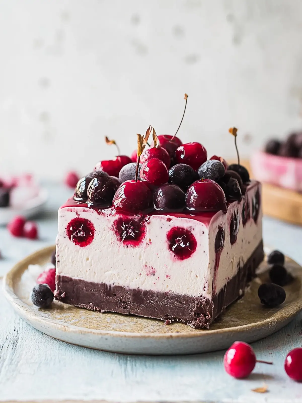 Decadent Vegan Black Forest Ice Cream Cake You’ll Love 2 Black Forest Ice Cream Cake