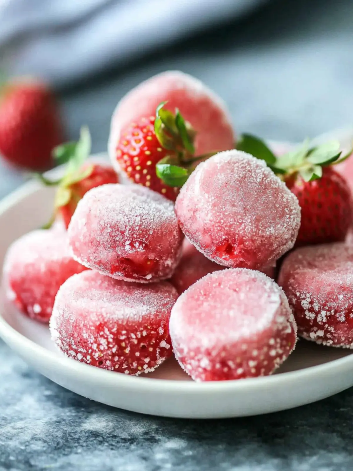 Delicious Skinny Frozen Strawberry Bites You’ll Love 3 Skinny Frozen Strawberry Bites