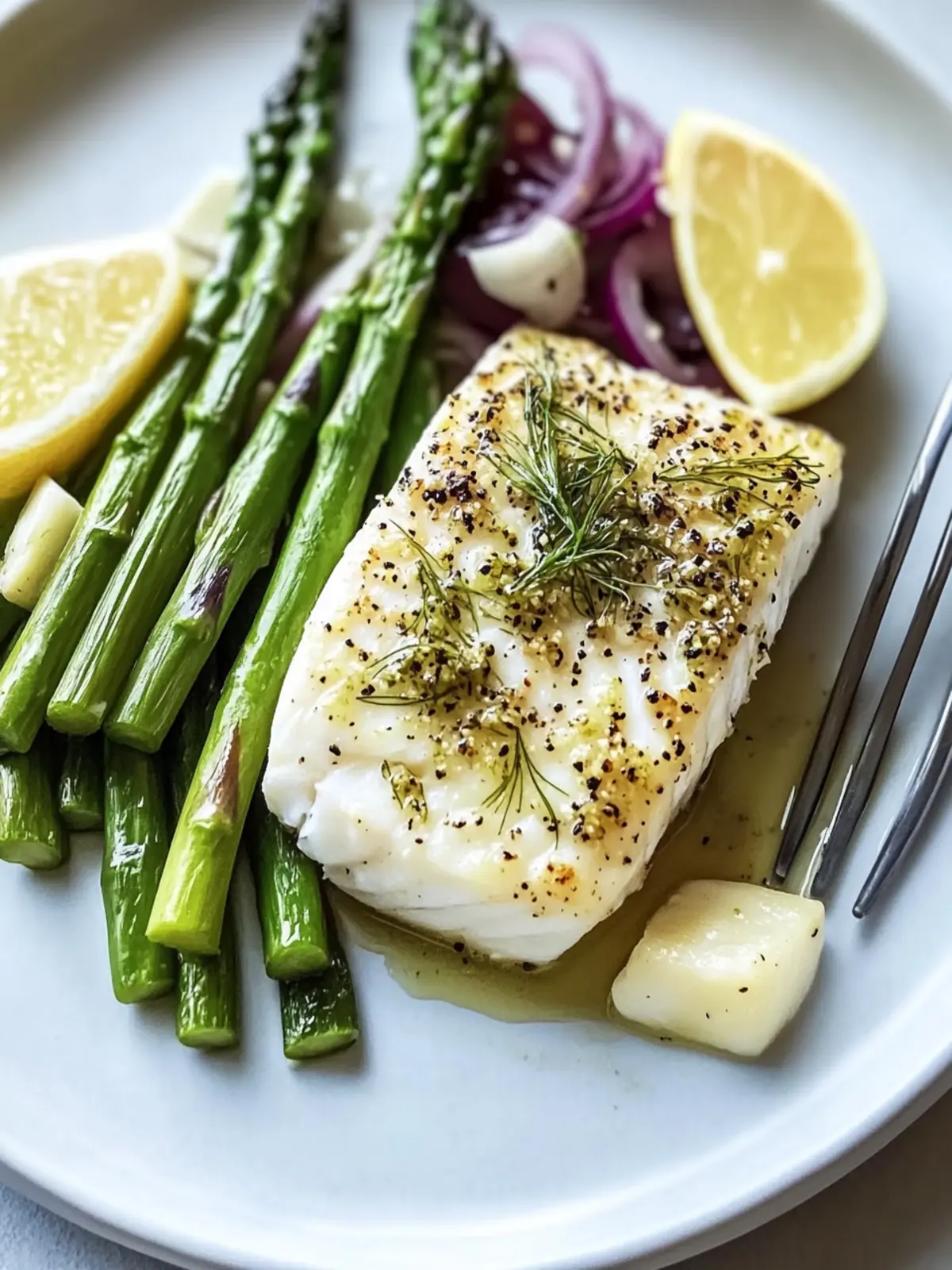 Savory Fennel Crusted Halibut with Asparagus Delight 5 Fennel Crusted Halibut with Asparagus