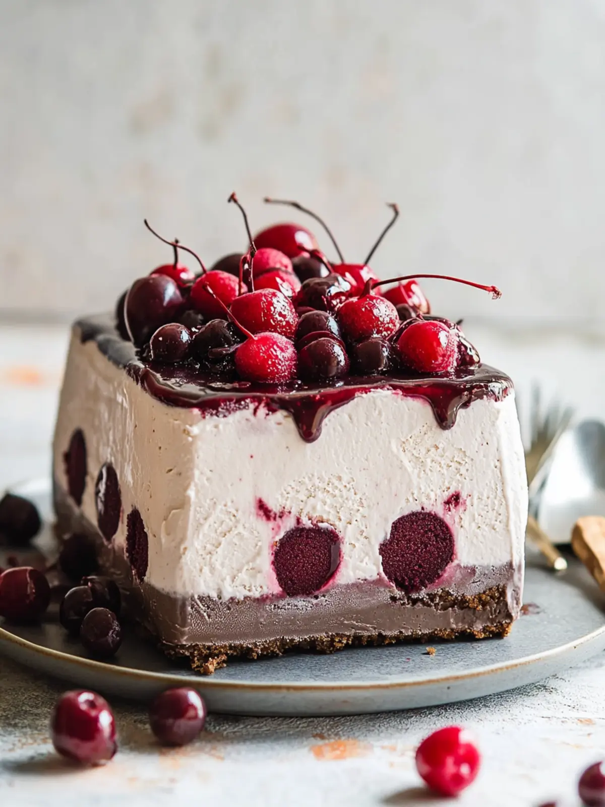 Decadent Vegan Black Forest Ice Cream Cake You’ll Love 3 Black Forest Ice Cream Cake