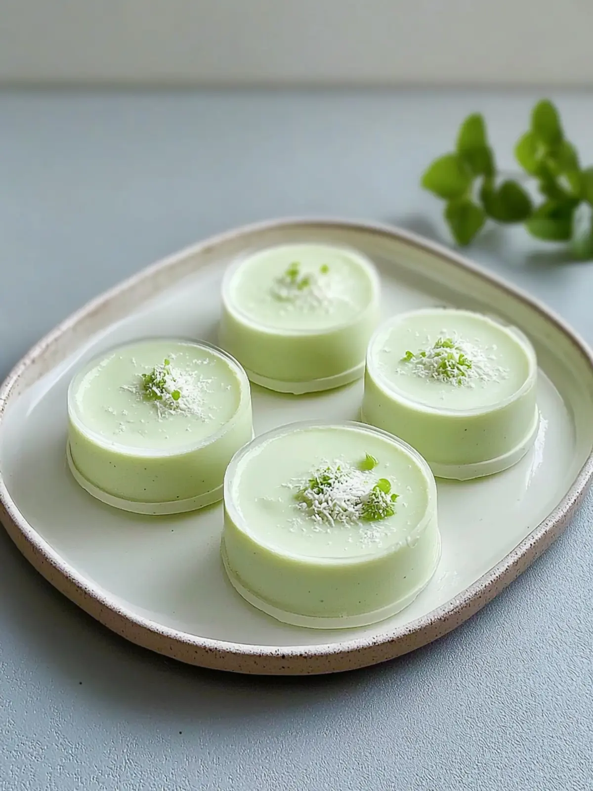 Delightfully Creamy Pandan Coconut Panna Cotta to Swoon Over 4 Pandan Coconut Panna Cotta