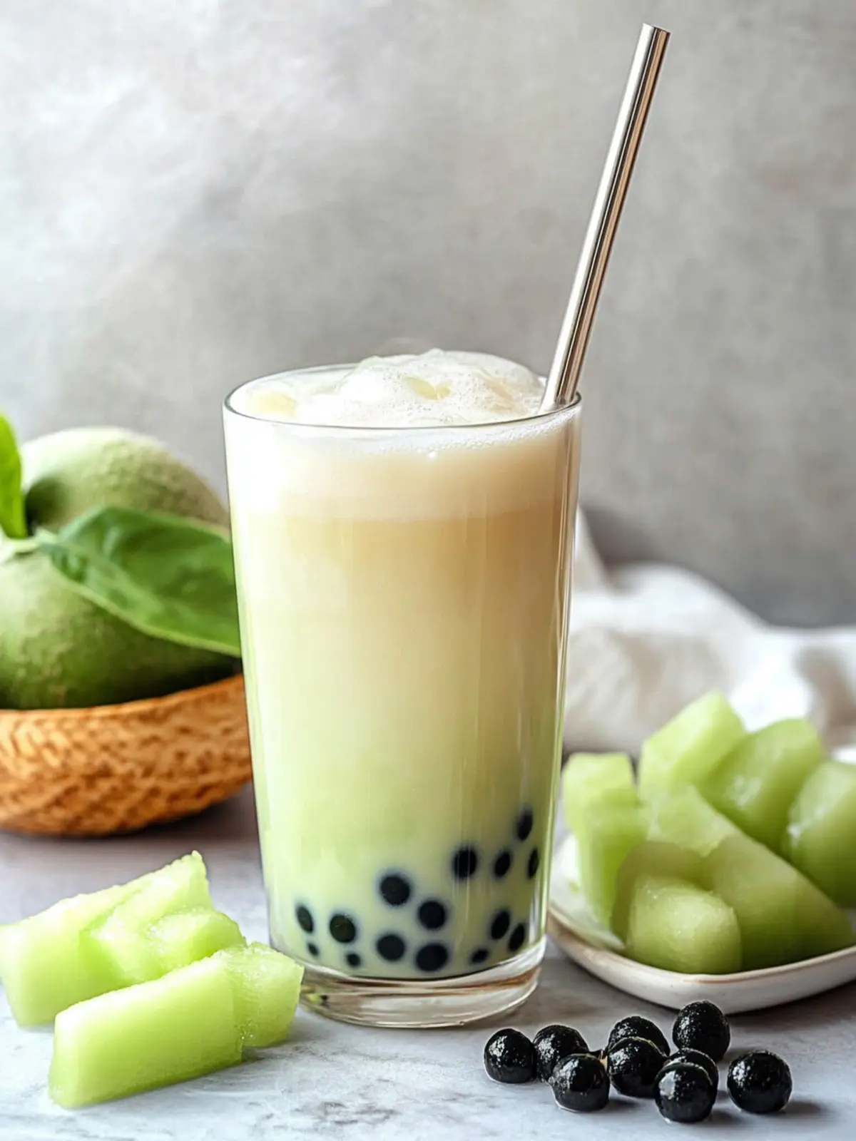 Refreshing Honeydew Milk Tea with Boba for Summer Bliss 5 Honeydew Milk Tea with Boba