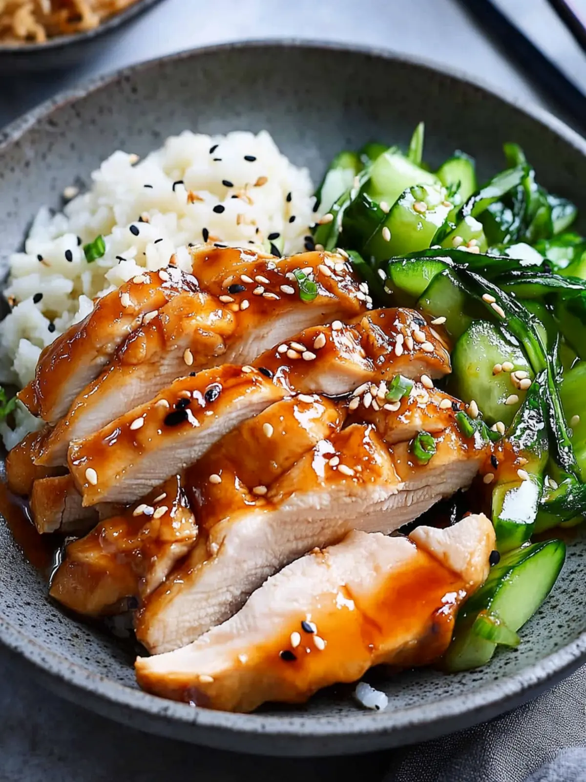 Delicious Ponzu Chicken with Sautéed Veggies and Rice 4 Ponzu Chicken