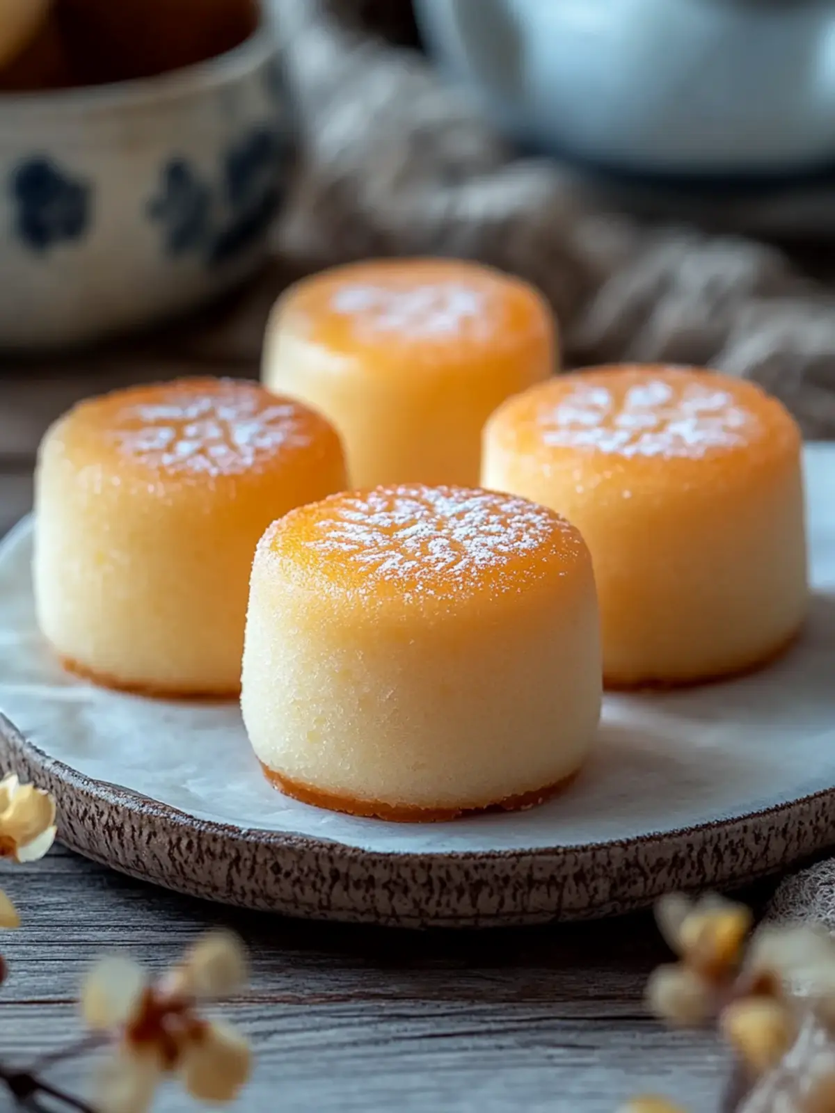 Mini Chinese Sponge Cakes for a Light and Fluffy Delight 4 Mini Chinese Sponge Cakes