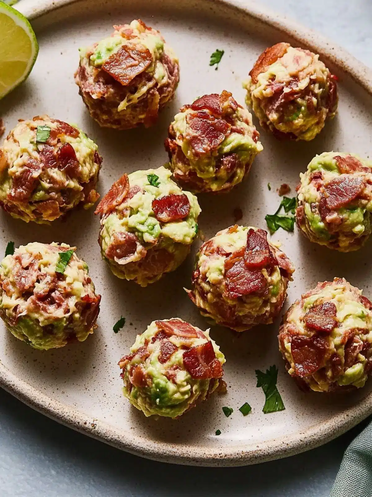 Satisfy Cravings with Bacon & Guacamole Fat Bombs Bliss 2 Bacon & Guacamole Fat Bombs