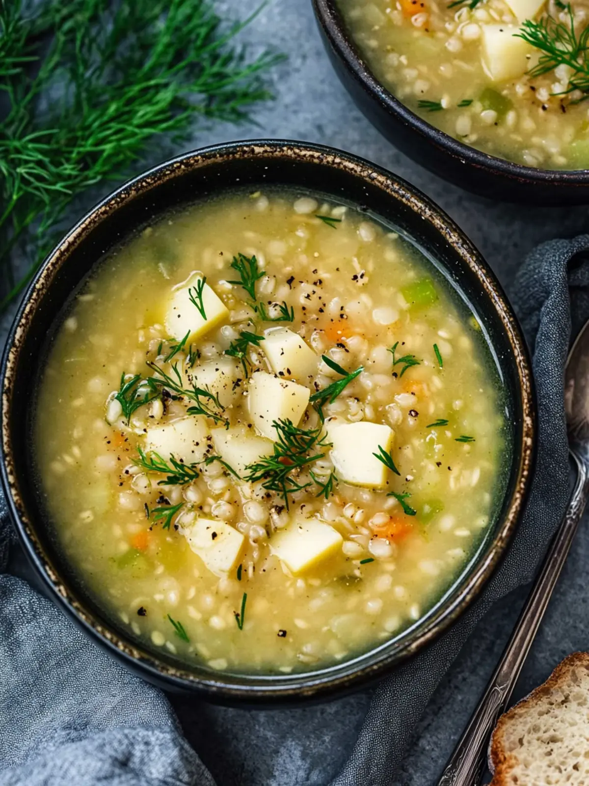 Warm Up with Cozy Celeriac Soup with Pearl Barley Delight 3 Celeriac Soup with Pearl Barley