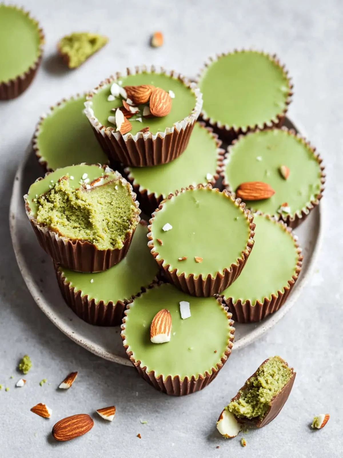 Irresistible Matcha Coconut Almond Butter Cups for Sweet Cravings 2 Matcha Coconut Almond Butter Cups