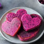 Heart Shaped Dragon Fruit Pancakes for a Sweet Surprise 3 Heart Shaped Dragon Fruit Pancakes
