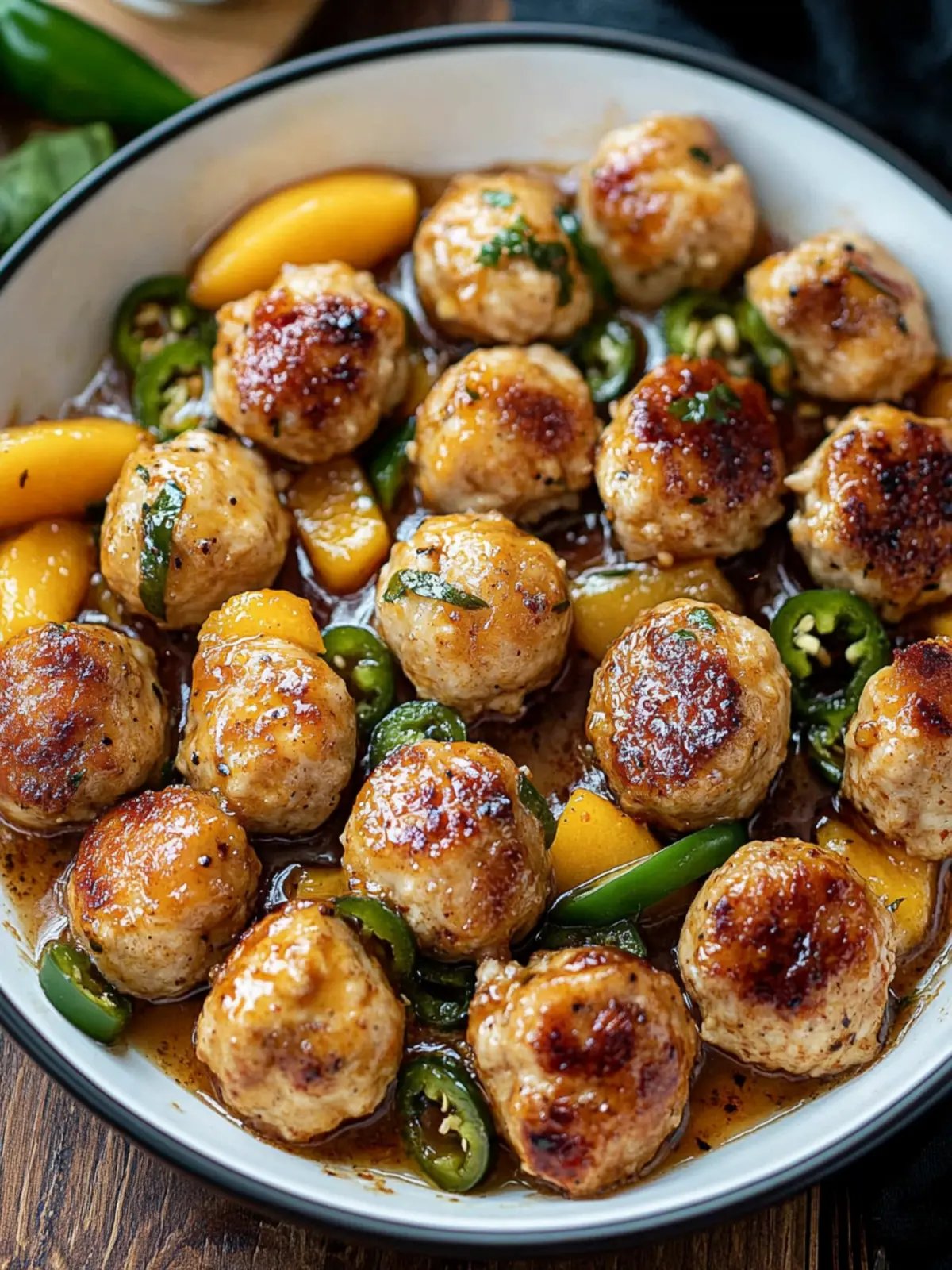 Jalapeño Peach Chicken Meatballs for a Flavorful Twist 5 Jalapeño Peach Chicken Meatballs