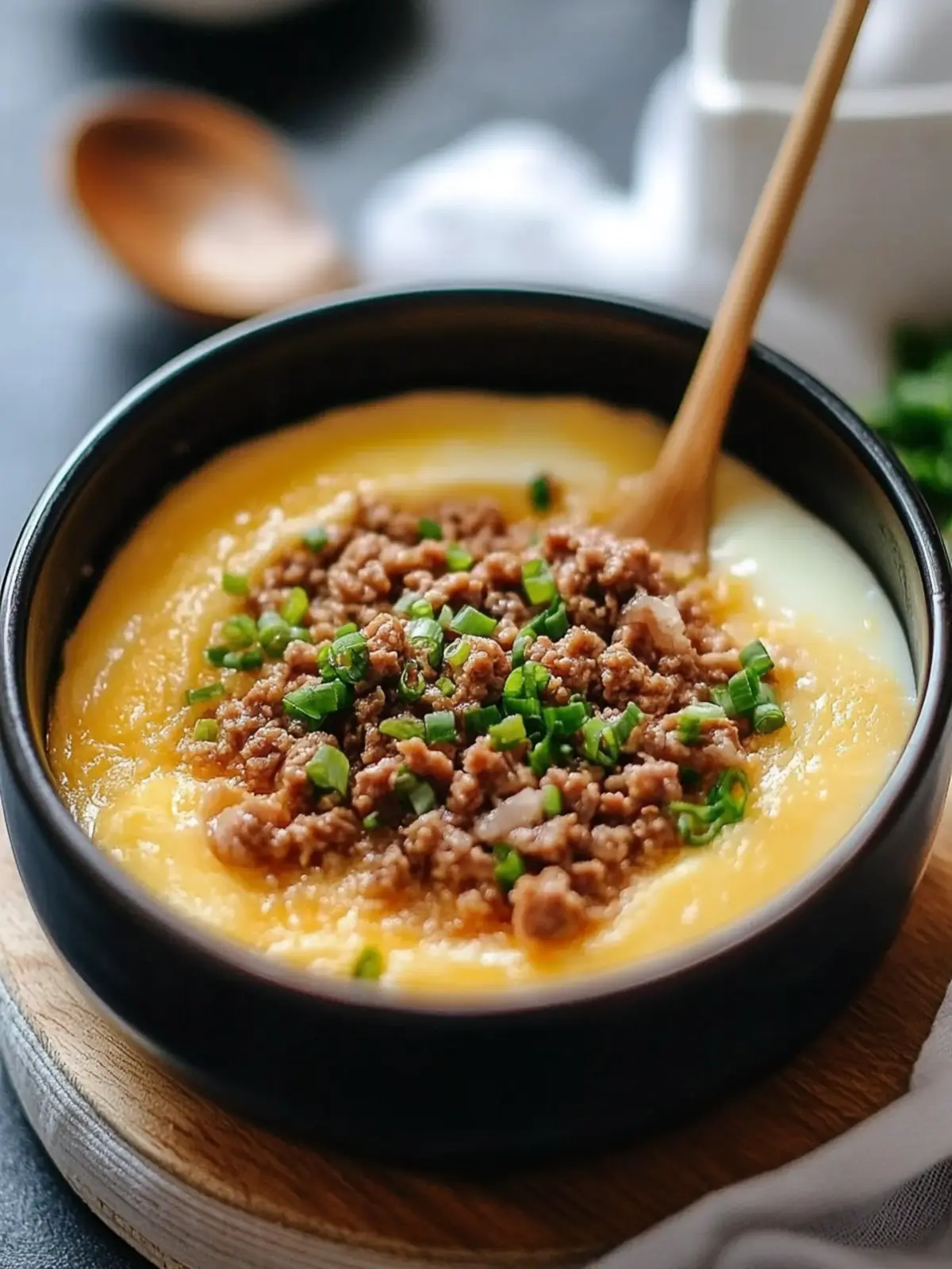Delicious Steamed Egg with Minced Pork for Cozy Nights 4 Steamed Egg with Minced Pork
