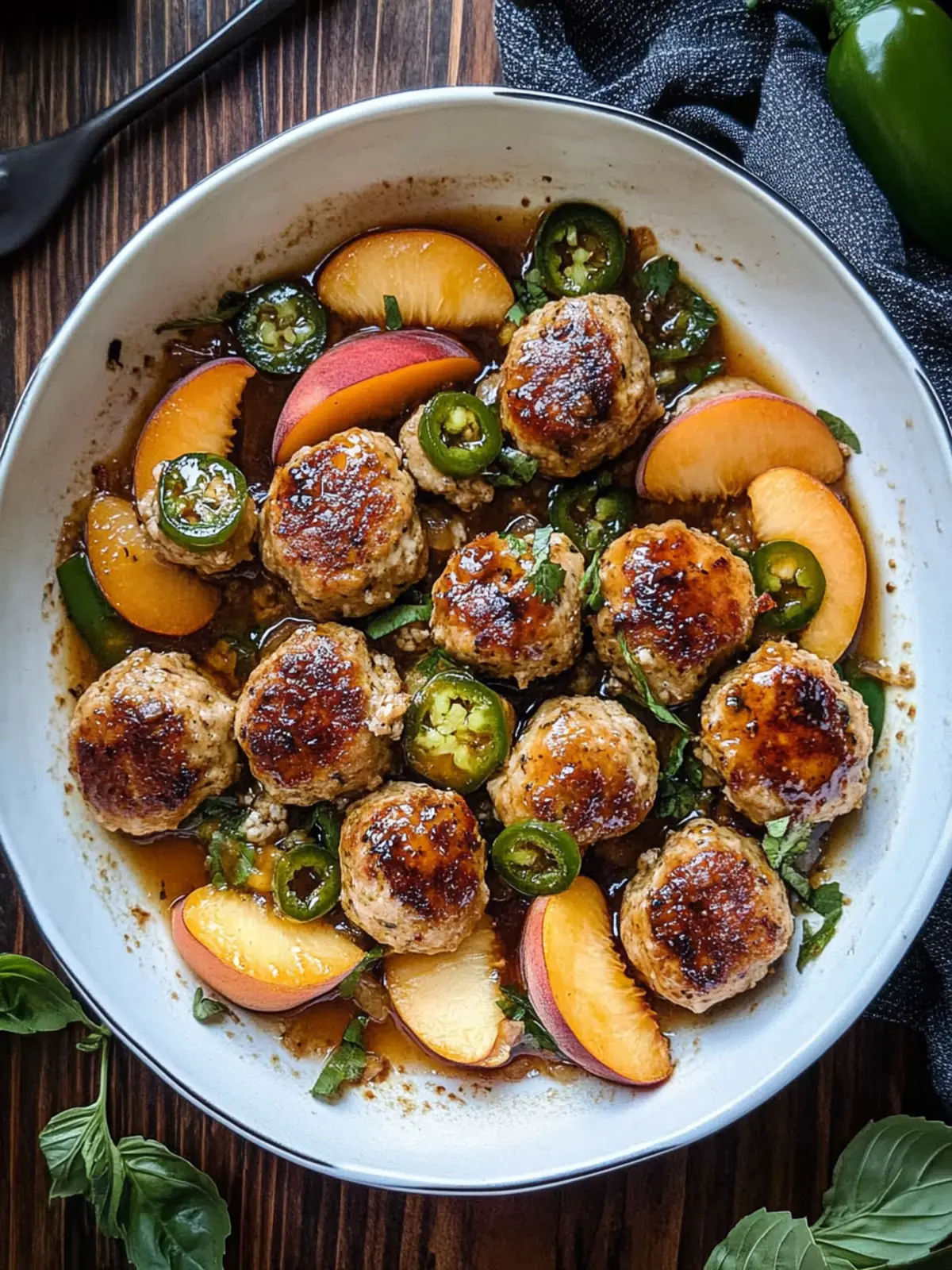 Jalapeño Peach Chicken Meatballs for a Flavorful Twist 4 Jalapeño Peach Chicken Meatballs