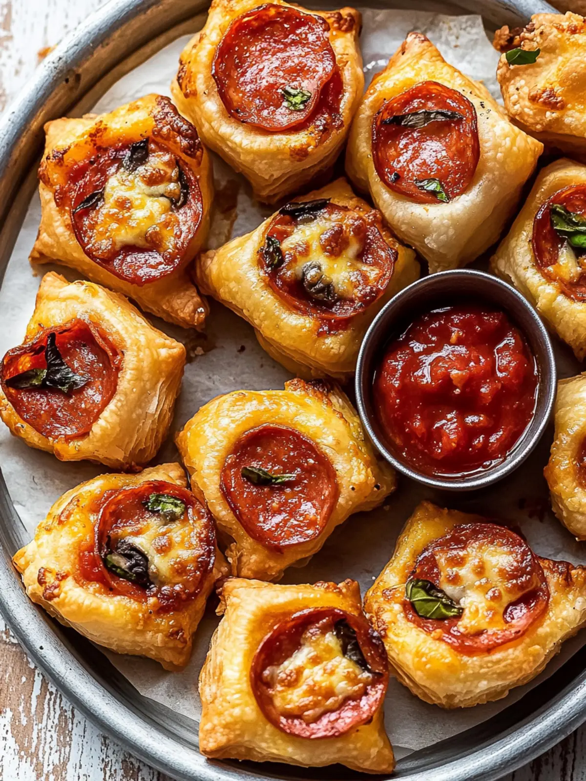 Savory Puff Pastry Pizza Bites for Easy Gourmet Snacking 4 Puff Pastry Pizza Bites