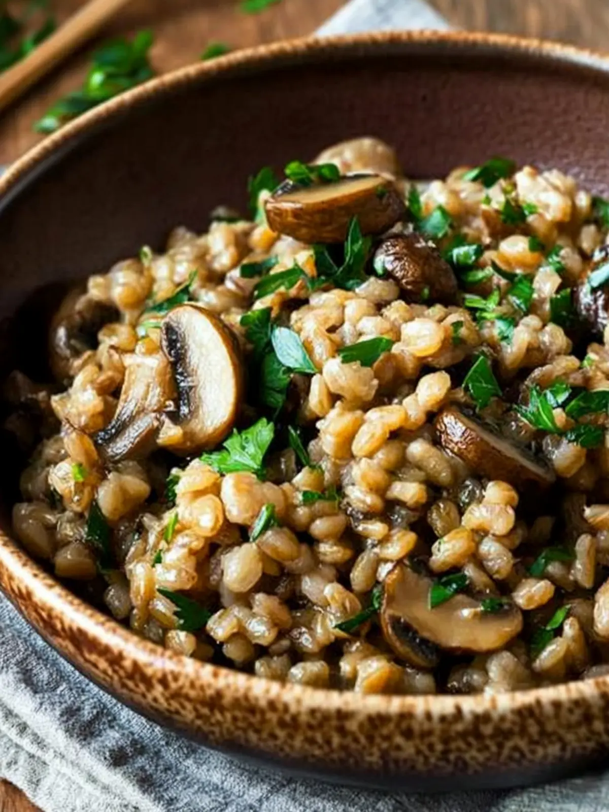 Savory Baked Barley with Mushrooms for Cozy Nights In 3 Baked Barley with Mushrooms