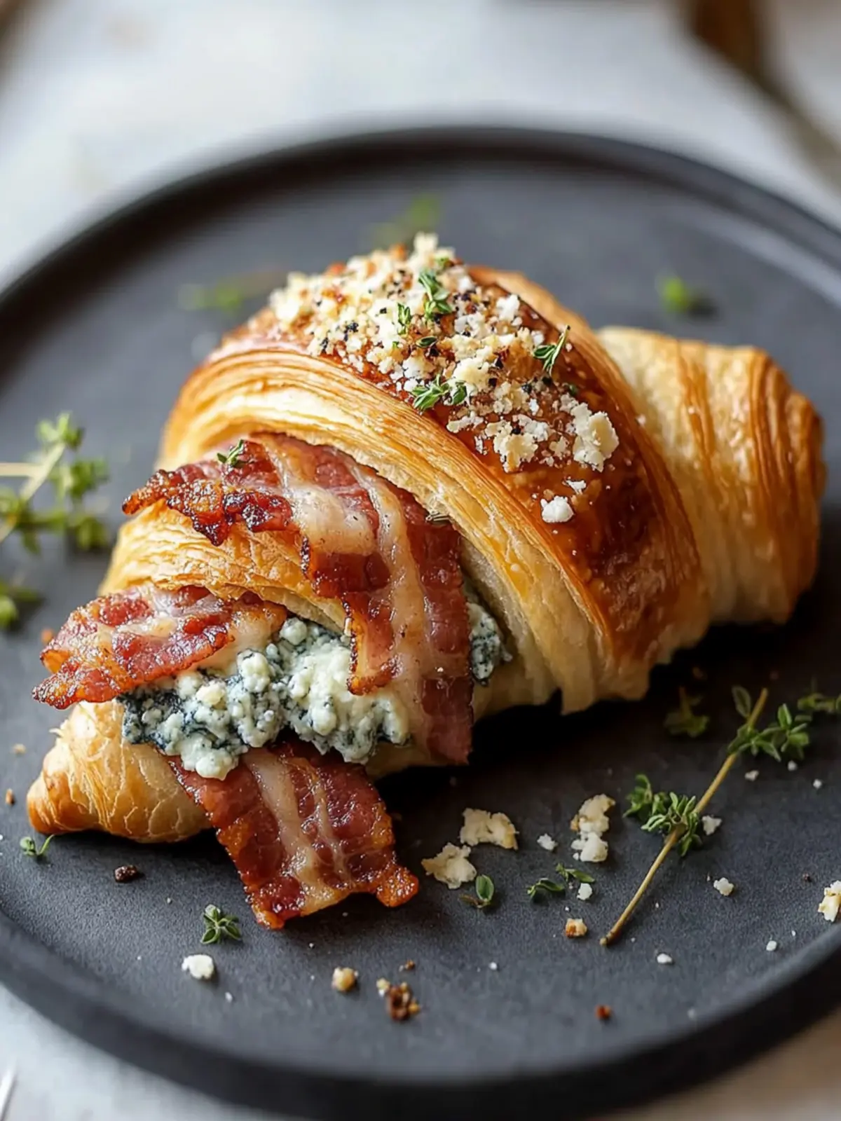 Irresistible Bacon Blue Cheese Croissant You'll Crave Daily 2 Bacon Blue Cheese Croissant