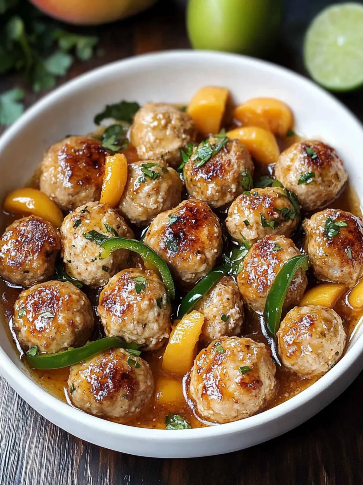 Jalapeño Peach Chicken Meatballs for a Flavorful Twist 3 Jalapeño Peach Chicken Meatballs
