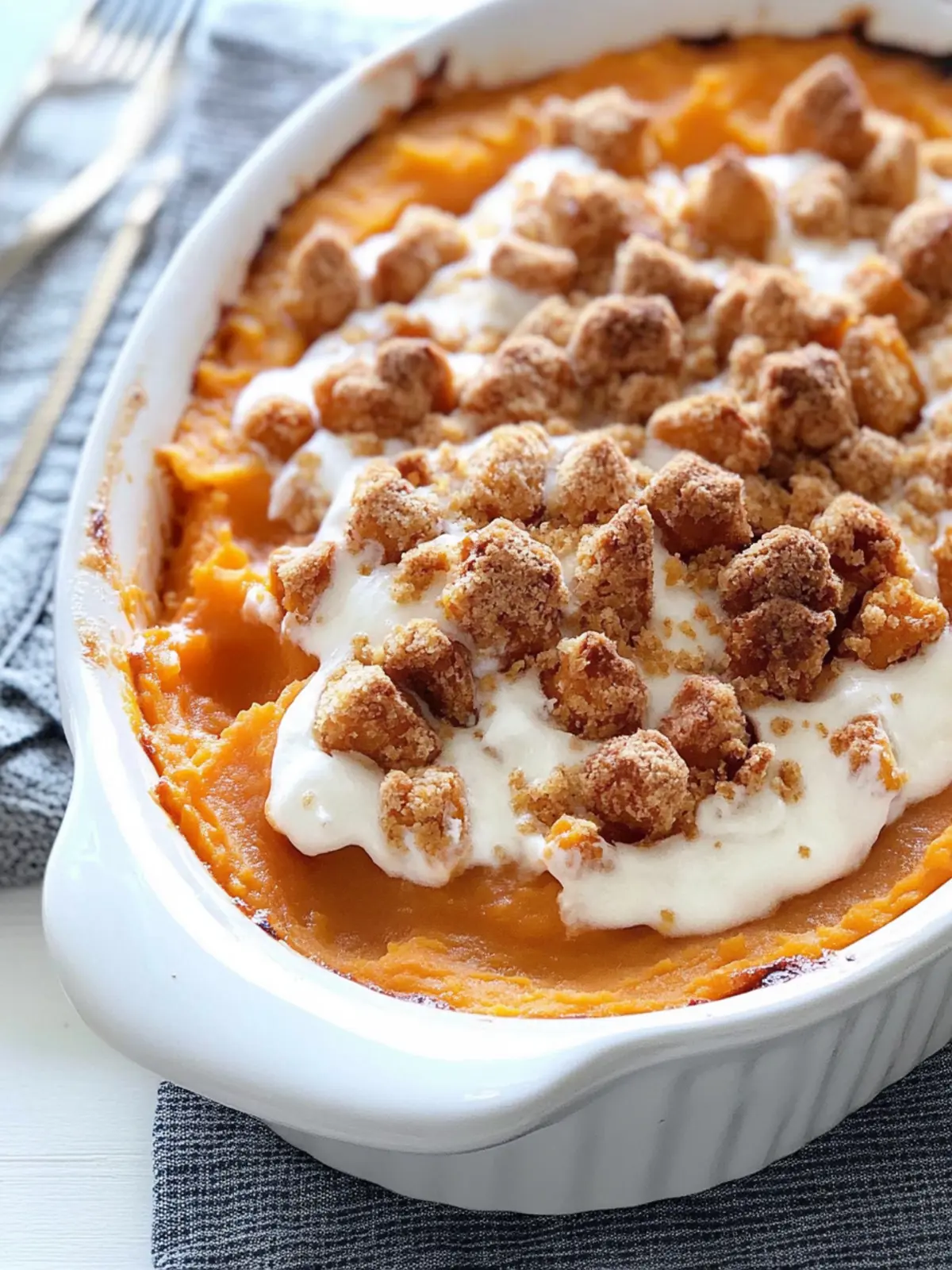 Delicious Sweet Potato Casserole with Marshmallows Bliss 3 Sweet Potato Casserole