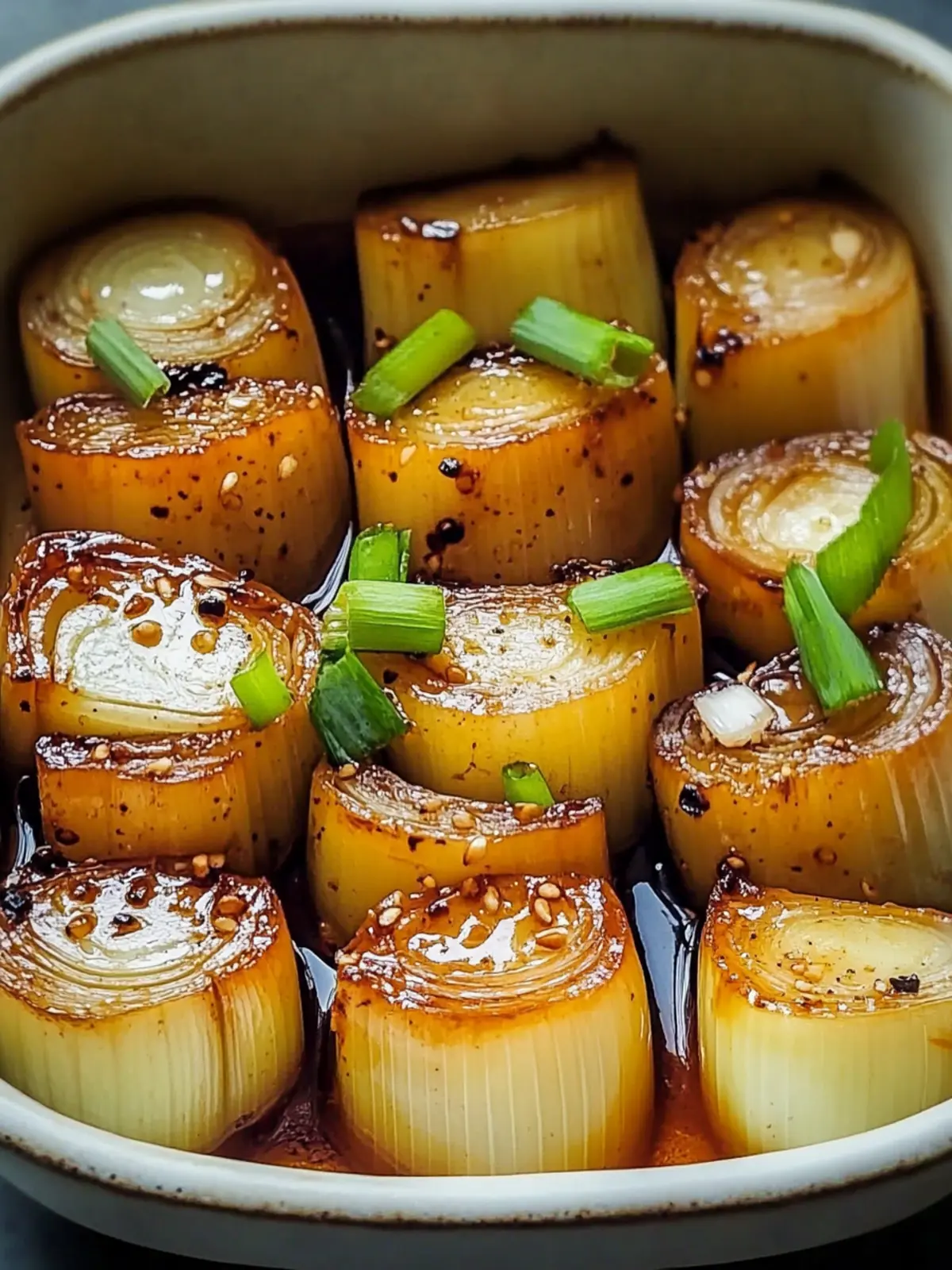 Mouthwatering Miso Maple Braised Leeks for Flavorful Feasts 2 Miso Maple Braised Leeks