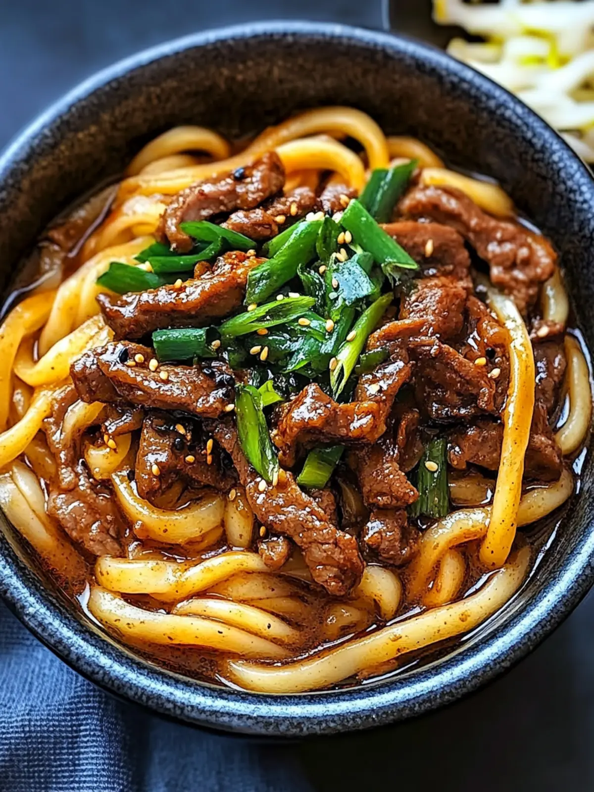 Savory Black Pepper Beef Udon in Just 30 Minutes! 2 Black Pepper Beef Udon