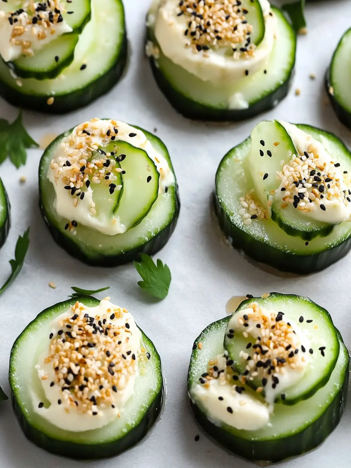 Everything Bagel Cucumber Bites: A Unique Fresh Snack Delight 3 Everything Bagel Cucumber Bites