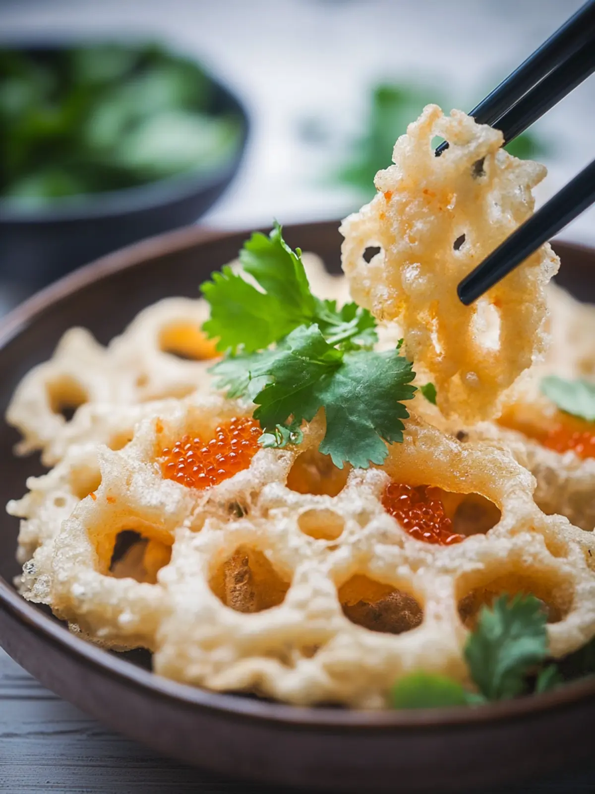 Crispy Lotus Root Tempura: A Delicious Vegan Delight 3 Lotus Root Tempura