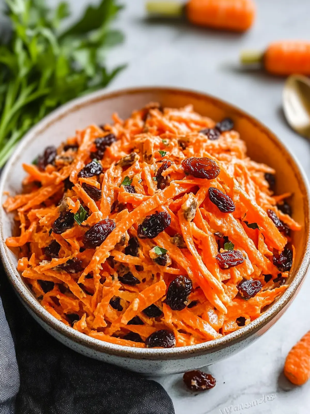 Delicious Carrot Raisin Salad for a Fresh, Crunchy Twist 4 Carrot Raisin Salad