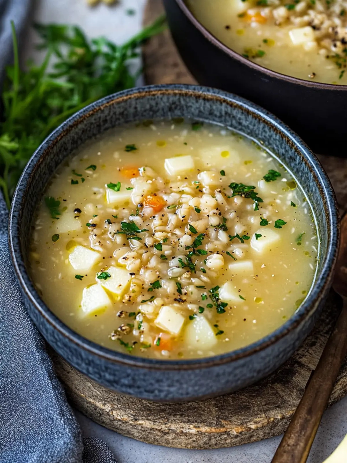 Warm Up with Cozy Celeriac Soup with Pearl Barley Delight 4 Celeriac Soup with Pearl Barley
