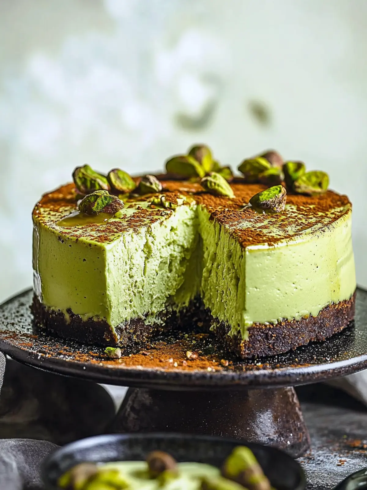 Decadent Pistachio Burnt Basque Cheesecake for Beginners 5 Pistachio Burnt Basque Cheesecake