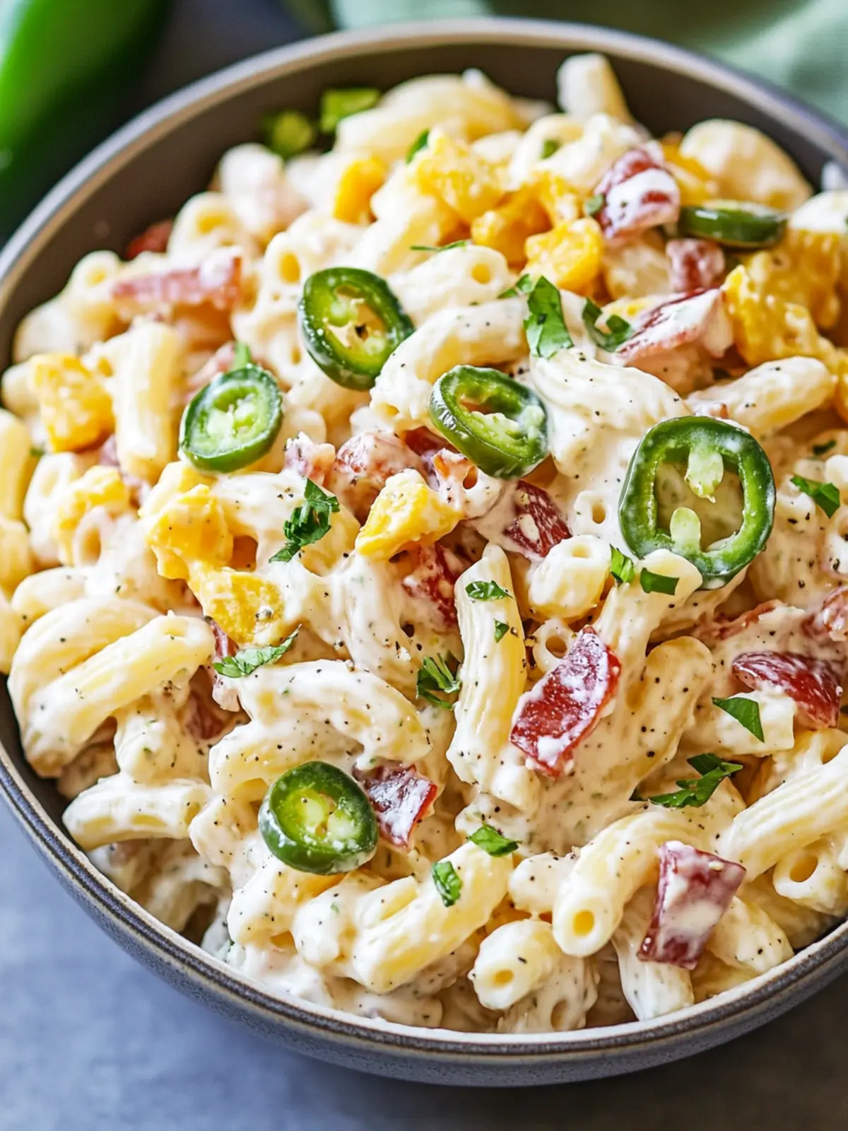 Spicy Jalapeno Popper Macaroni Salad for Bold Flavor Lovers 5 Jalapeno Popper Macaroni Salad