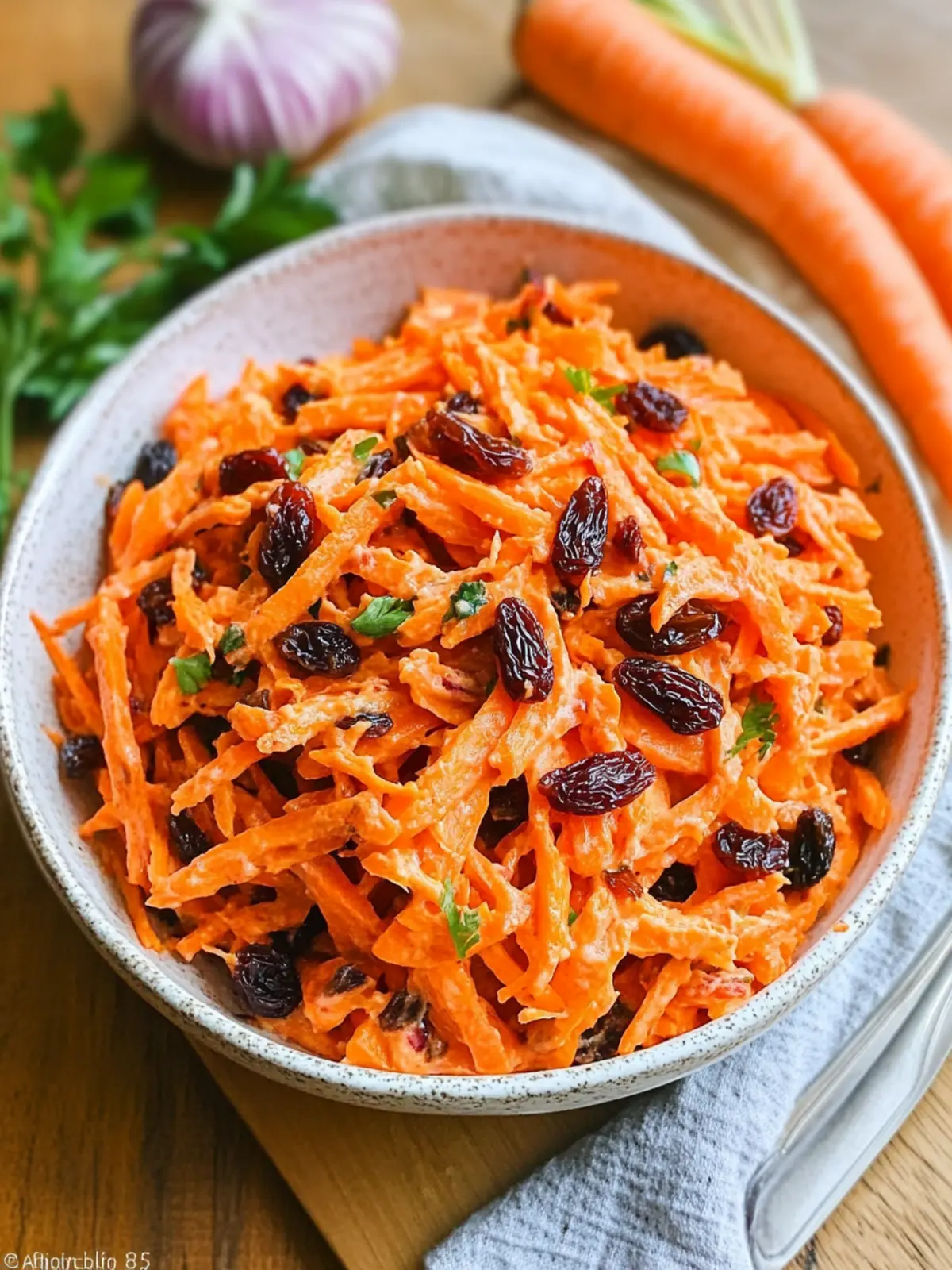 Delicious Carrot Raisin Salad for a Fresh, Crunchy Twist 2 Carrot Raisin Salad