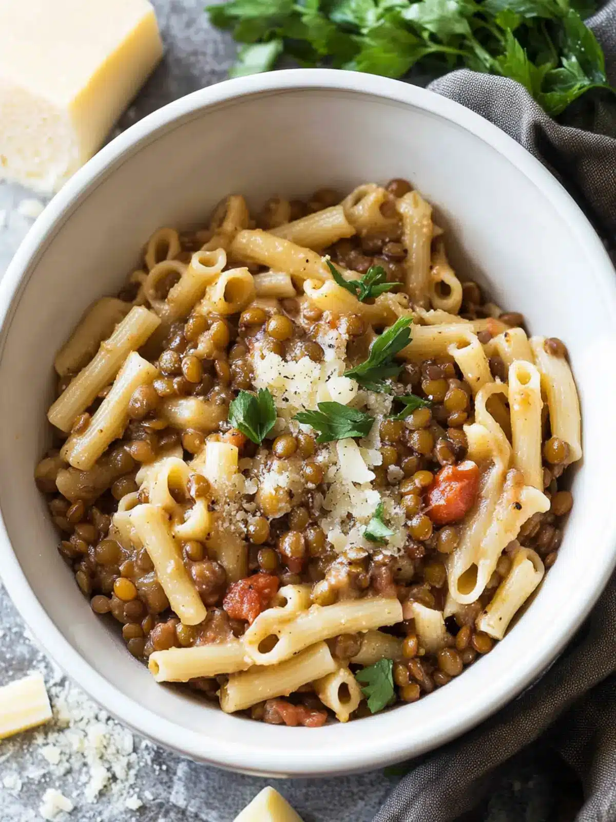 Delicious Pasta with Lentils: Comfort Food Made Easy 2 Pasta with Lentils