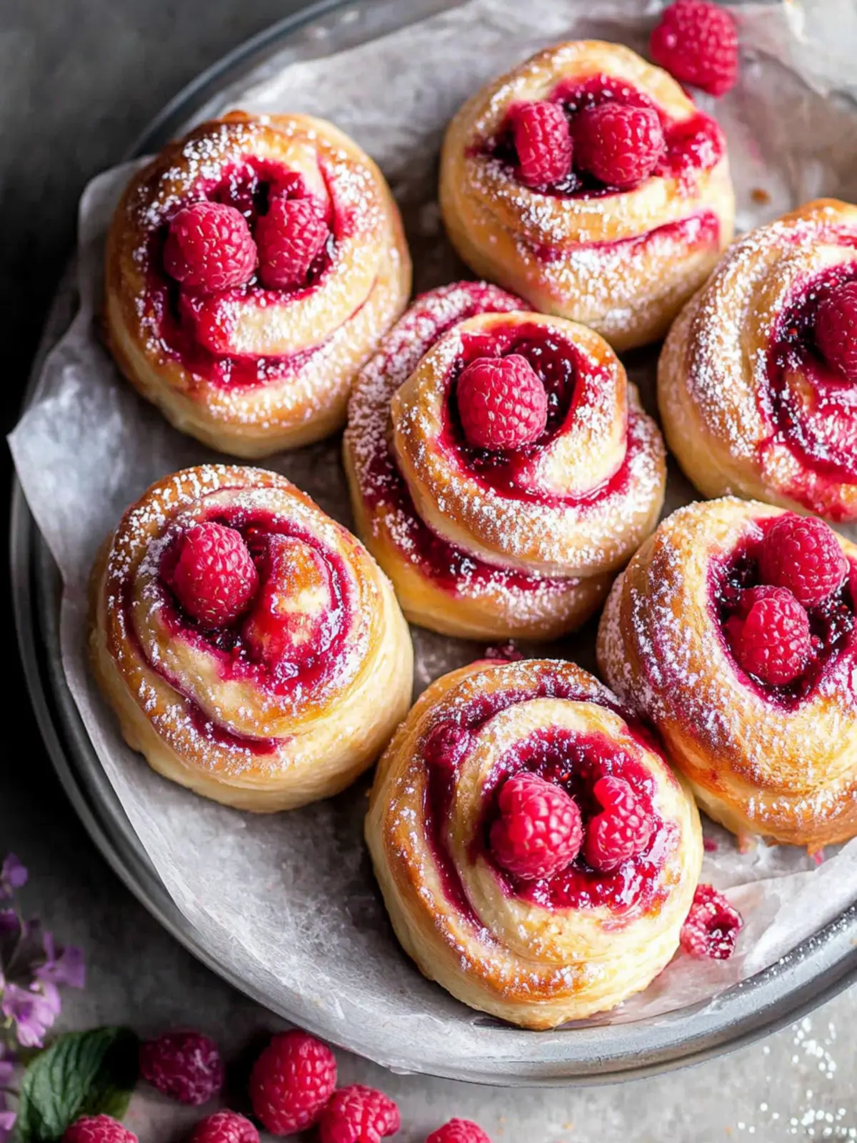 Irresistibly Soft Sweet Raspberry Buns to Brighten Your Day 4 Sweet Raspberry Buns