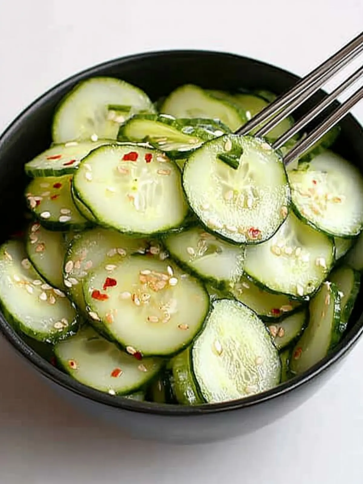 Delicious Cucumber Sesame Salad Ready in Just 5 Minutes 3 Cucumber Sesame Salad