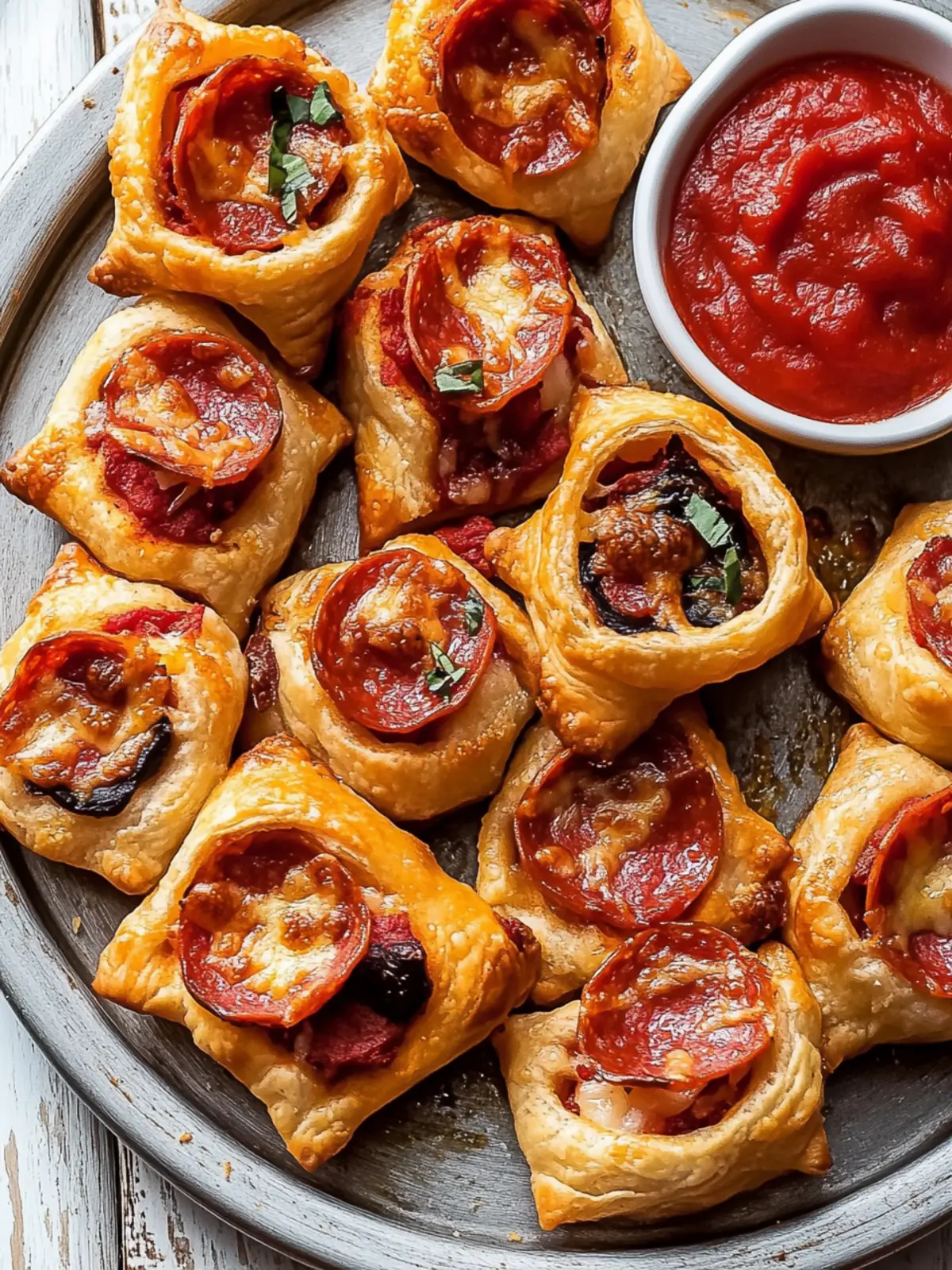 Savory Puff Pastry Pizza Bites for Easy Gourmet Snacking 2 Puff Pastry Pizza Bites
