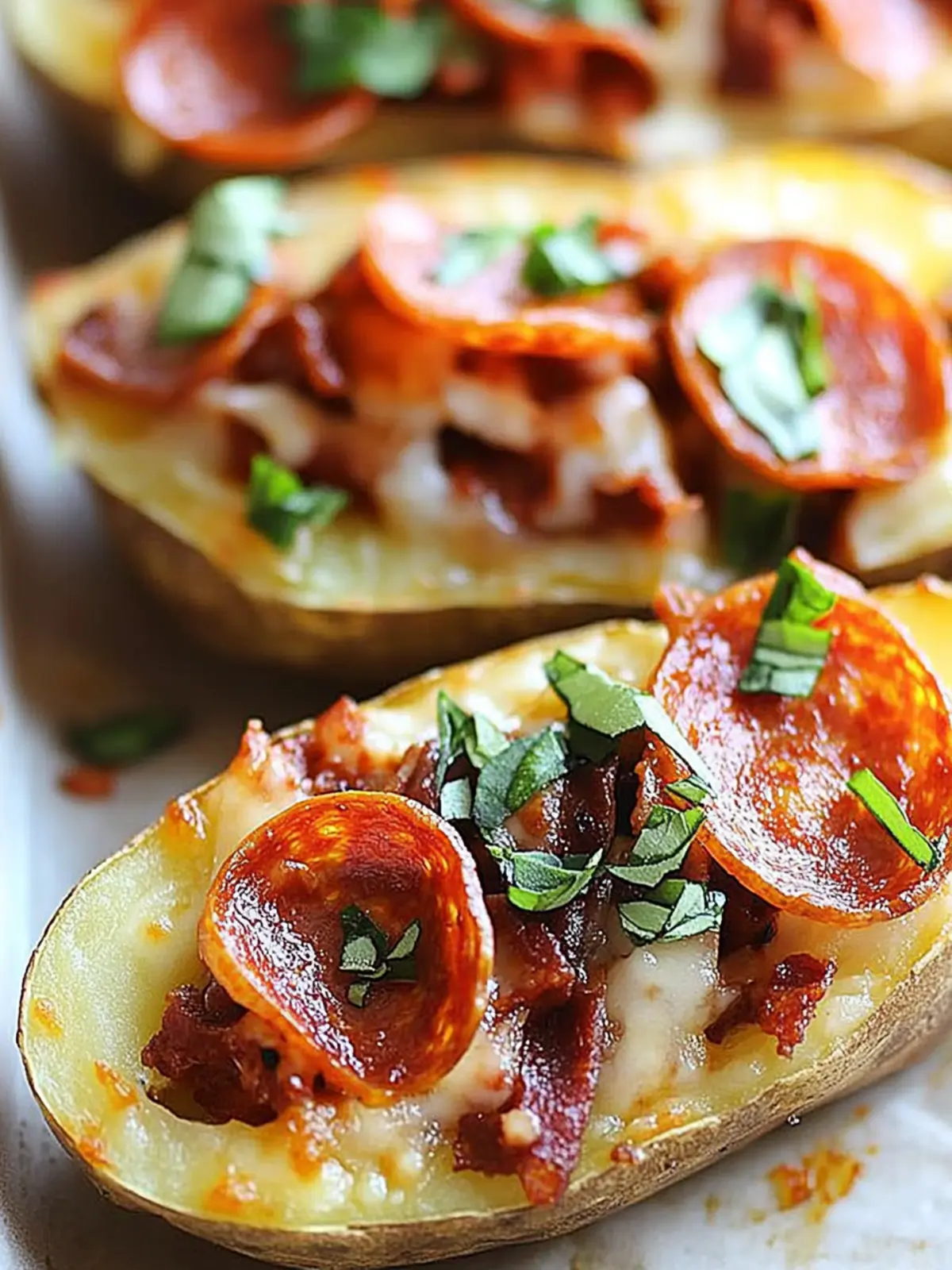 Irresistible Pizza Potato Skins: Your New Favorite Snack! 5 Pizza Potato Skins