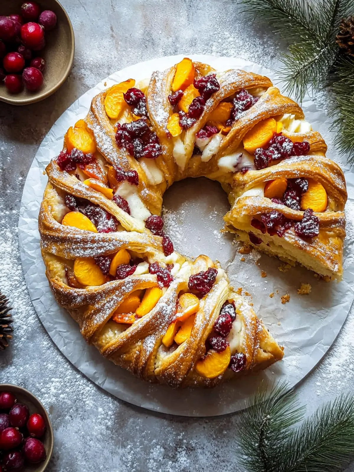 Delightful Cranberry & Apricot Couronne for Festive Moments 5 Cranberry & Apricot Couronne