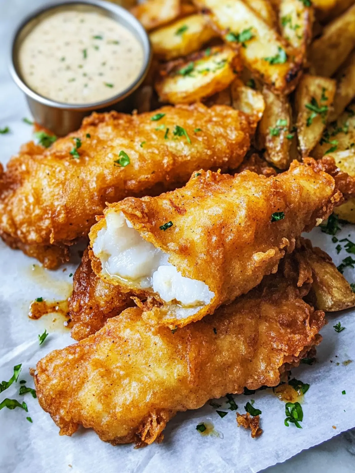 Cajun Tempura Fish & Chips: A Flavor-Packed Twist 4 Cajun Tempura Fish & Chips
