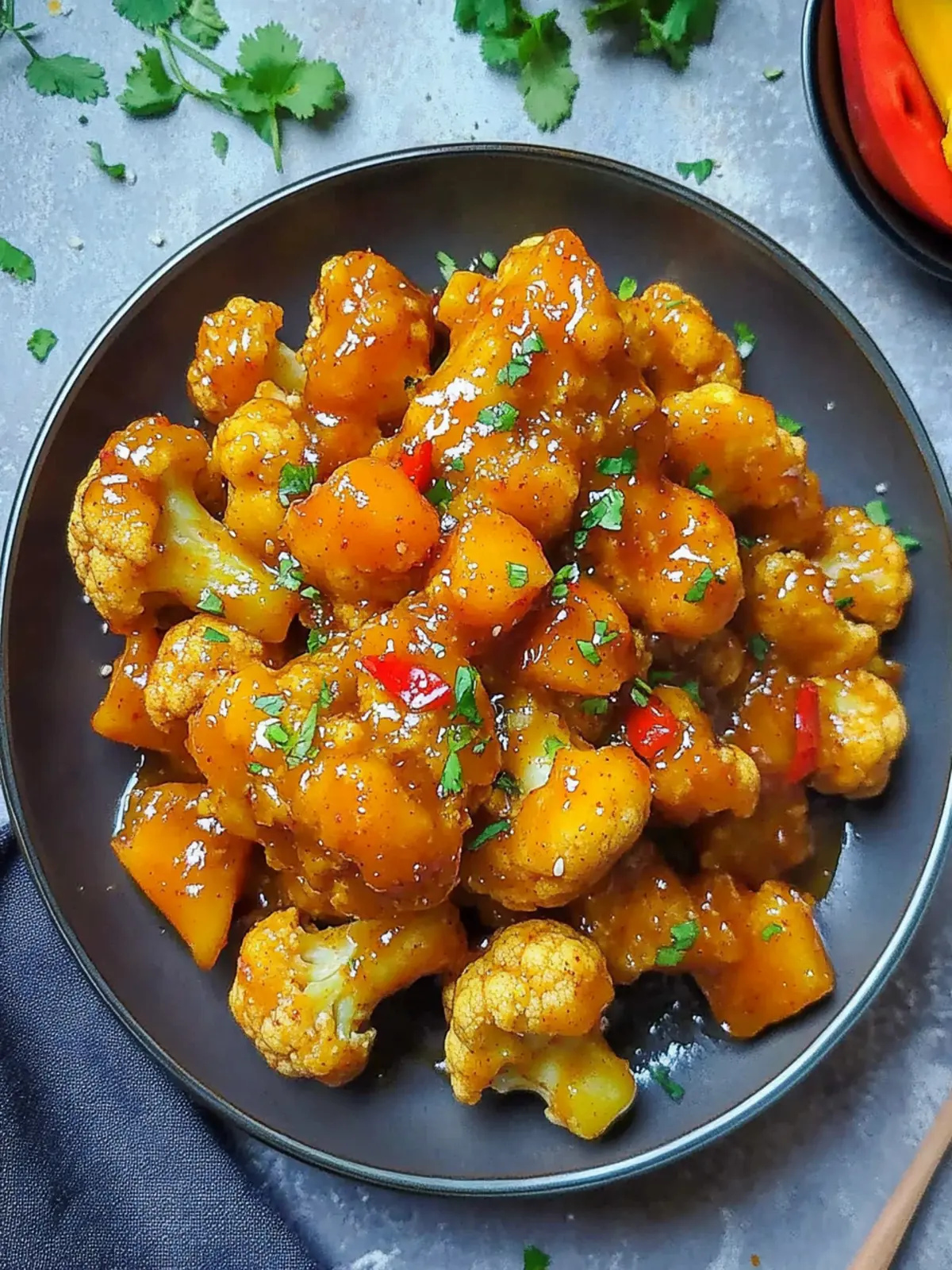 Delicious Chili Mango Glazed Cauliflower You’ll Crave 2 Chili Mango Glazed Cauliflower