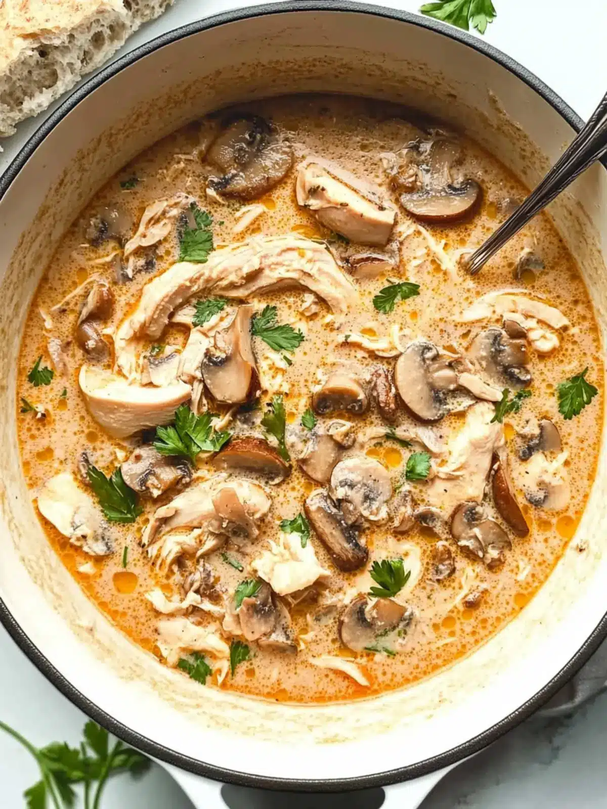 Creamy Rotisserie Chicken Mushroom Soup You'll Love 2 Rotisserie Chicken Mushroom Soup