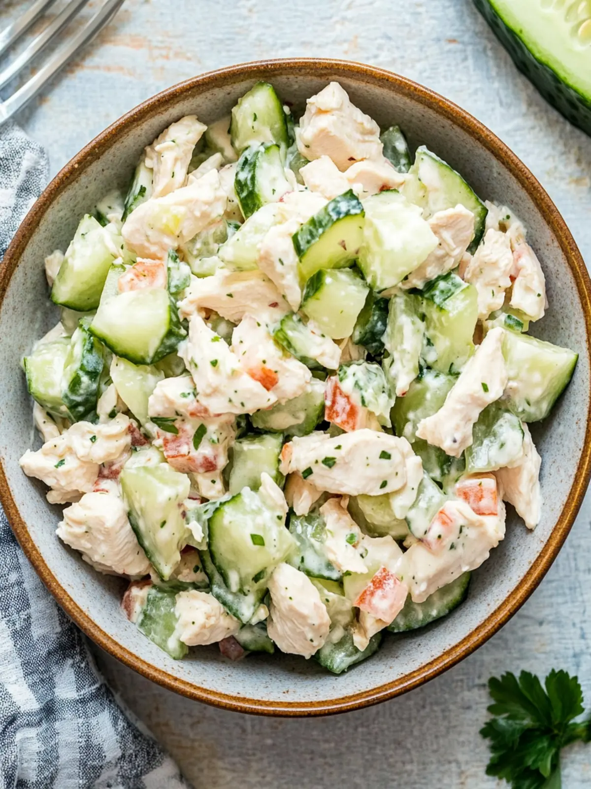 Delicious Cold Cucumber Chicken Salad for Easy Meal Prep 4 Cold Cucumber Chicken Salad