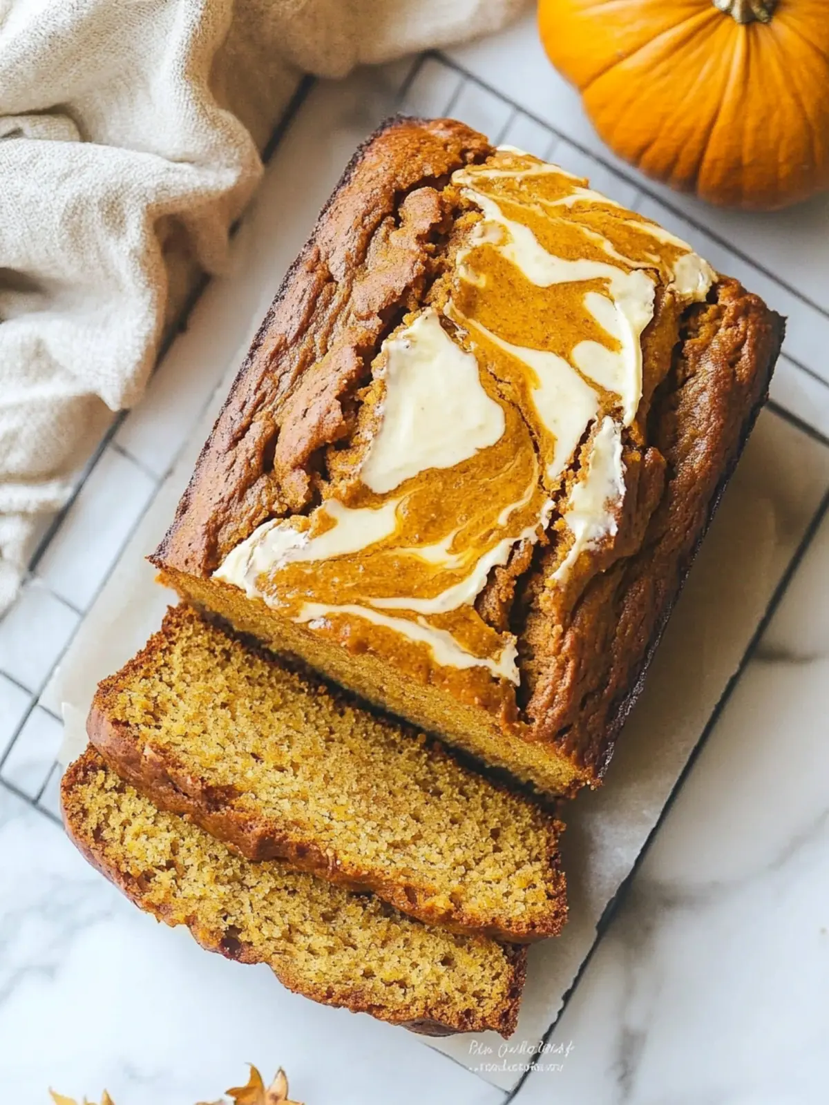 Irresistible Paleo Pumpkin Bread with Cream Cheese Swirl Recipe 3 Paleo Pumpkin Bread with Cream Cheese Swirl