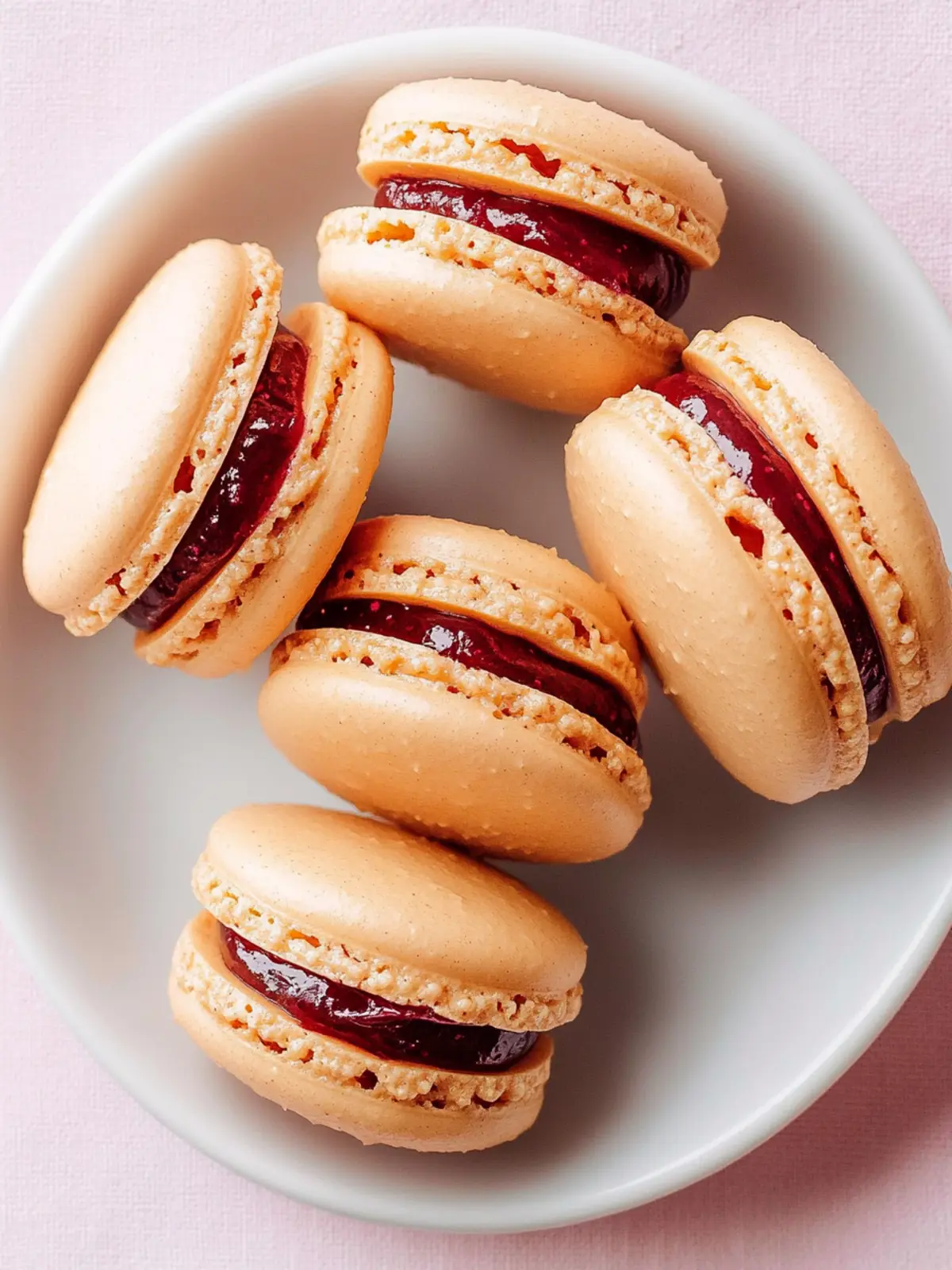 Peanut Butter and Jelly Macarons That Bring Back Childhood Joy 2 Peanut Butter and Jelly Macarons