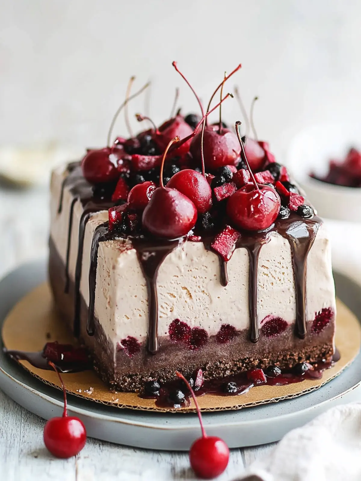 Decadent Vegan Black Forest Ice Cream Cake You’ll Love 4 Black Forest Ice Cream Cake