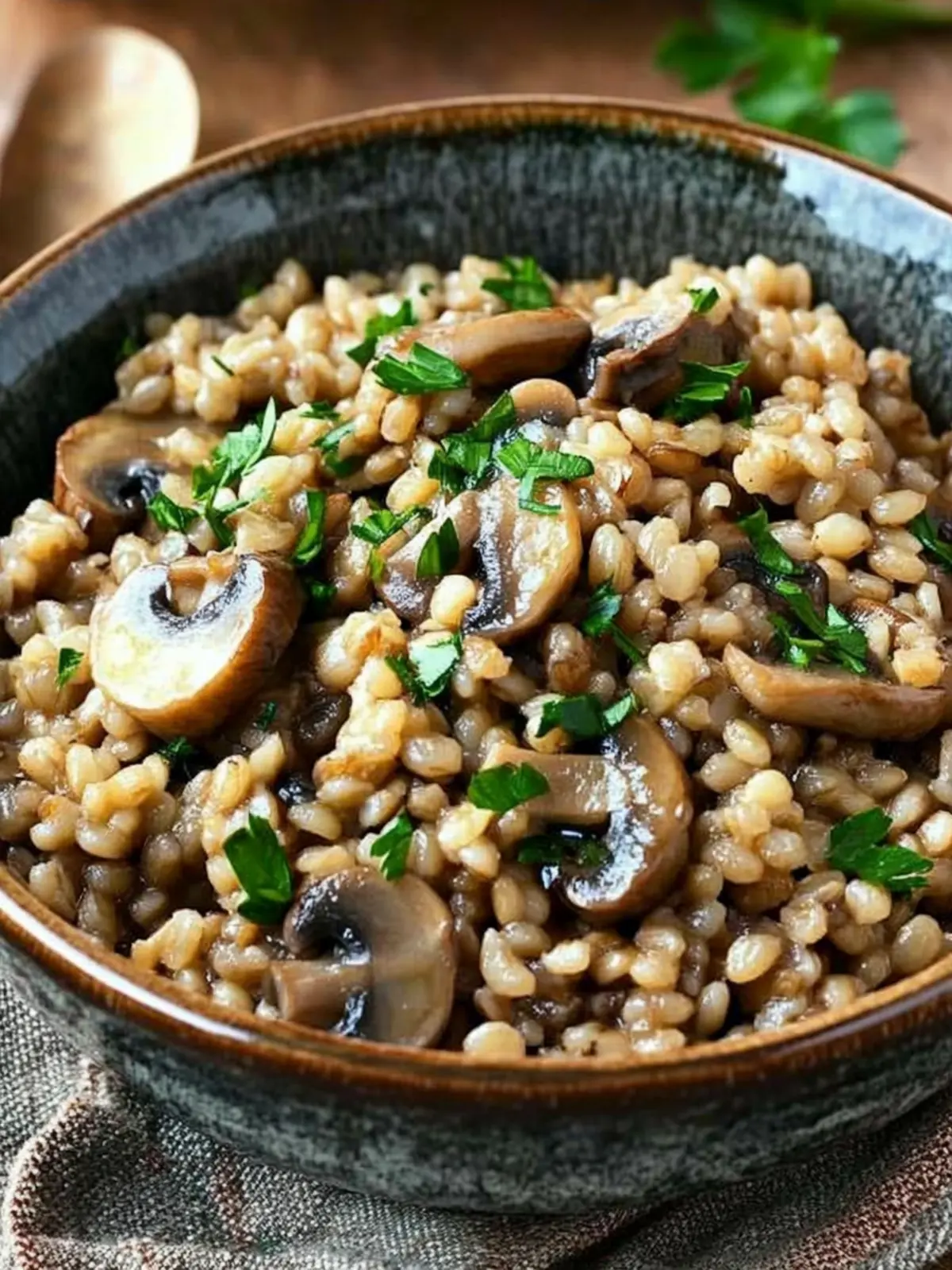 Savory Baked Barley with Mushrooms for Cozy Nights In 4 Baked Barley with Mushrooms