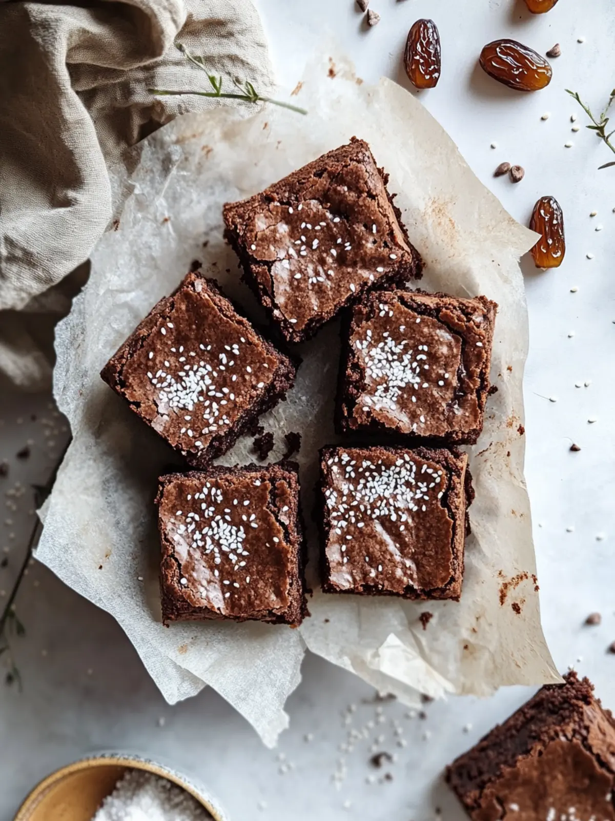 Delicious Tahini Date Brownies That Will Wow Your Taste Buds 2 Tahini Date Brownies