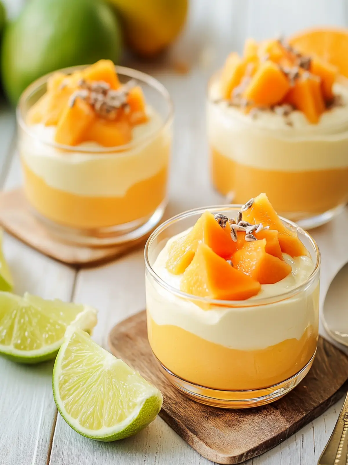 Delicious Papaya Lime Mousse Cups for Refreshing Delight 2 Papaya Lime Mousse Cups
