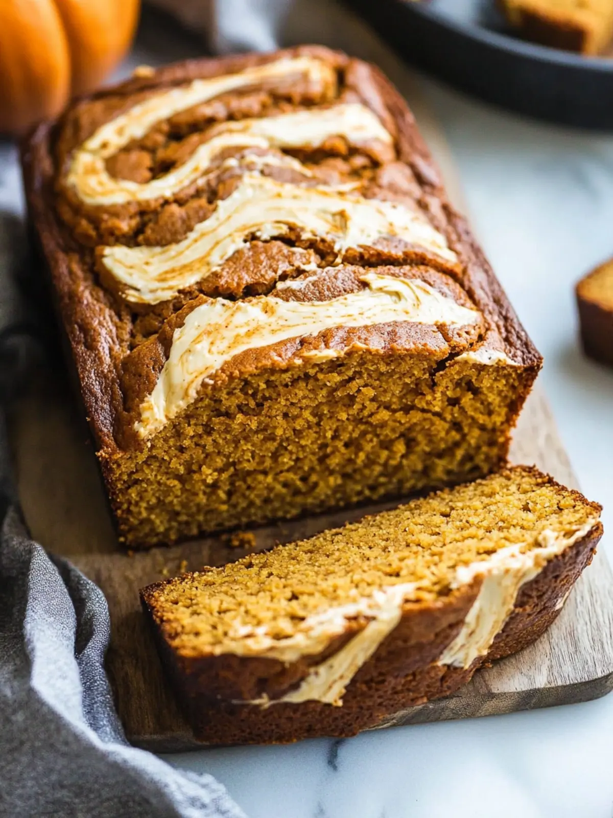 Irresistible Paleo Pumpkin Bread with Cream Cheese Swirl Recipe 4 Paleo Pumpkin Bread with Cream Cheese Swirl