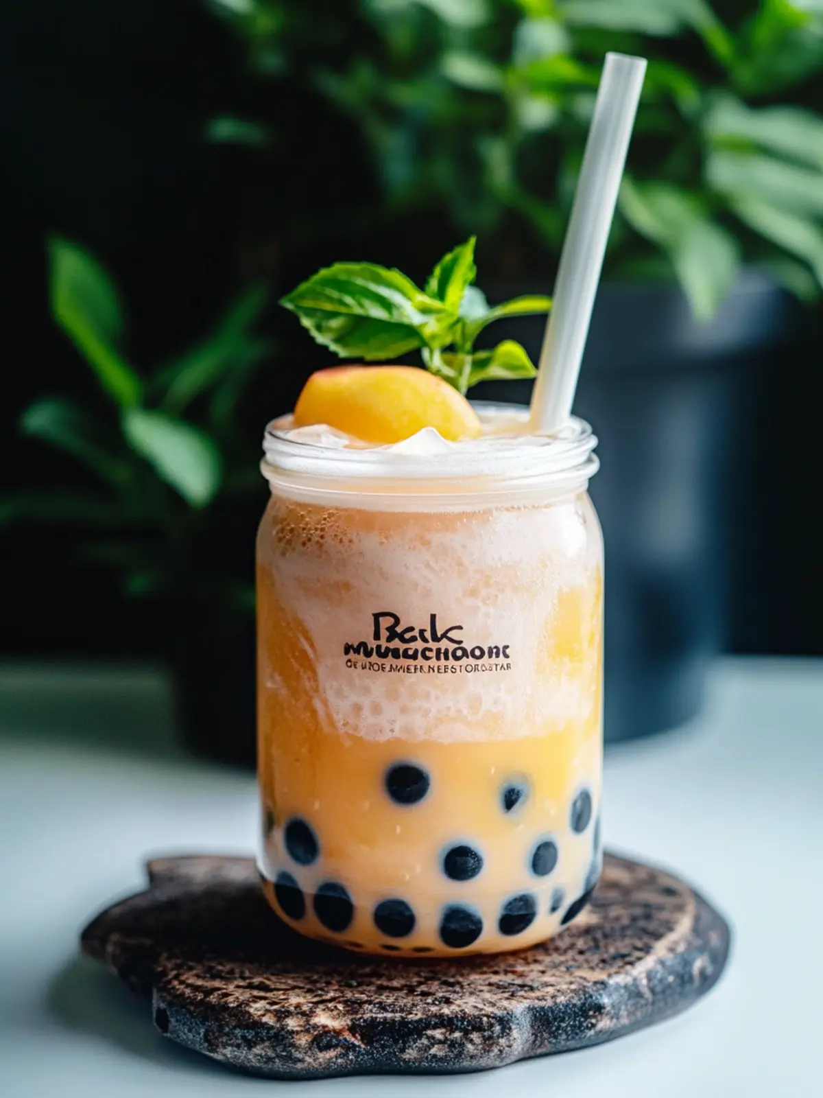 Peach Bubble Tea: Refreshing Bliss with Homemade Syrup 3 Peach Bubble Tea