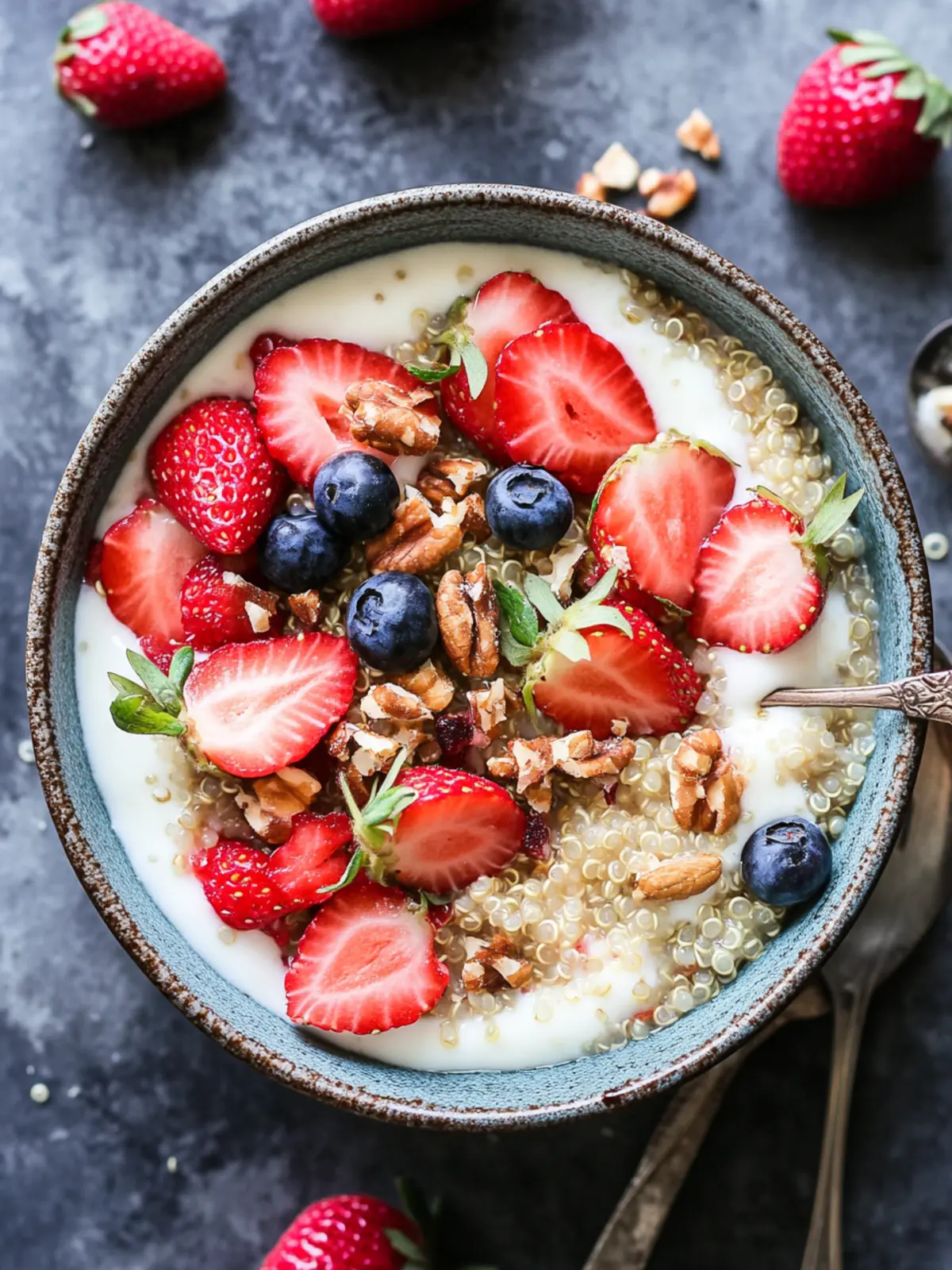 Delicious Strawberry Quinoa Breakfast Bowl for a Fresh Start 2 Strawberry Quinoa Breakfast Bowl