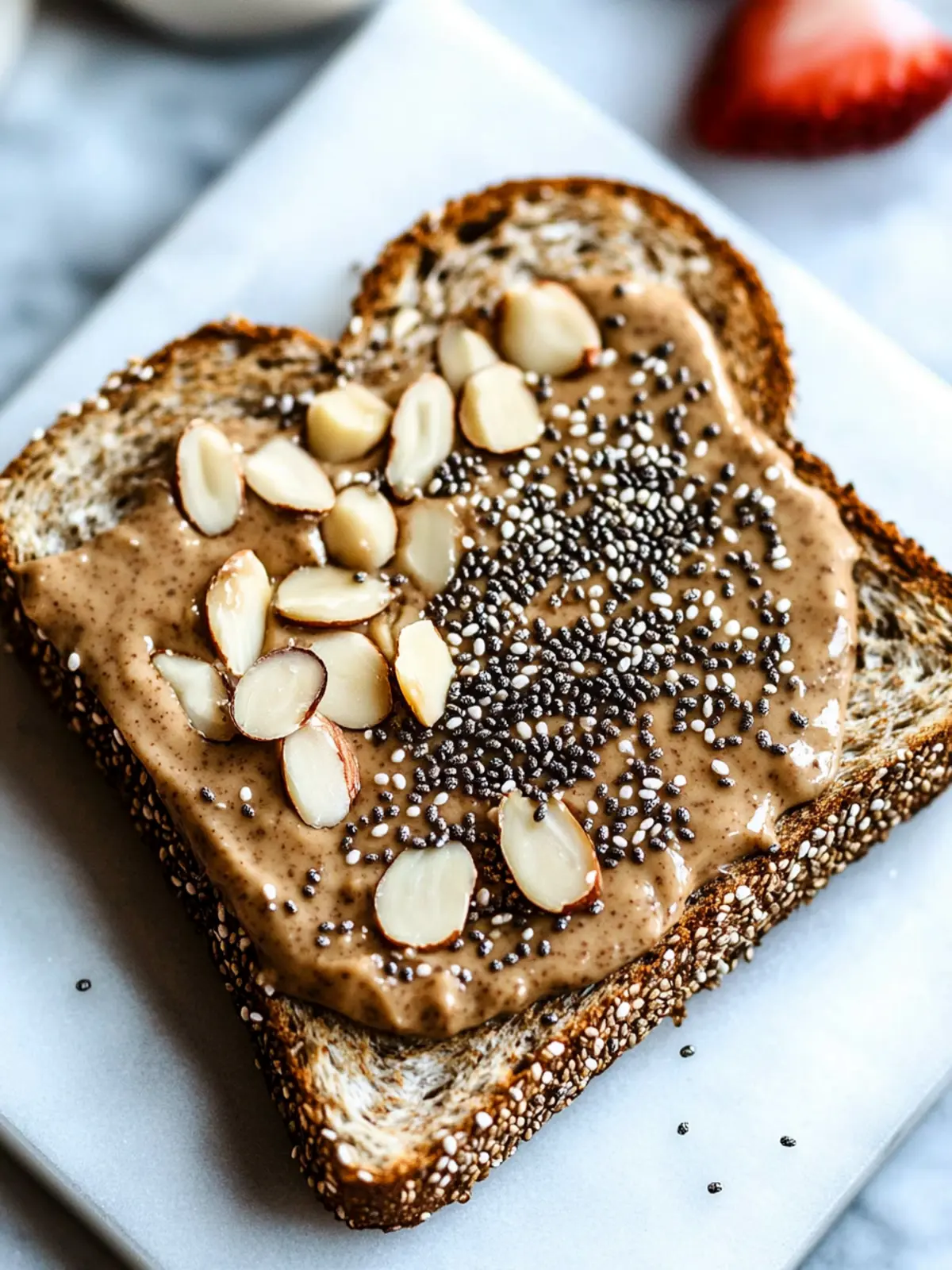 Almond Butter and Chia Toast: A Deliciously Simple Boost 2 Almond Butter and Chia Toast